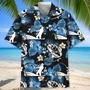 Funny Fishing Born to Fish Forced To Work Tropical Hawaiian Shirt for Men, Fishing Lovers