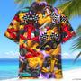 Funny Formula Color Hawaiian Shirt for Racer, Fire Hawaiian Shirt for Men