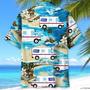 Funny Postal Service Car Hawaiian Shirt for Men, Women, Postal Service Car Tropical Summer Shirt