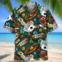 Funny Skull Casino Hawaiian Shirt for Men, King Of Poker Hawaiian Shirt