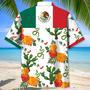 Funny Viva Mexico Skull Hawaiian Shirt, Cactus Mexico Aztecs Hawaiian Shirt Summer Vibes for Mexican