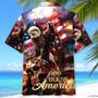 God Bless America Hawaiian Shirt, Skull Eagle Hawaii Shirt For America Lovers