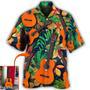 Guitar Various Style Tropical Custom Photo Hawaiian Shirt, Personalized Your Guitar Photo