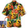 Guitar Various Style Tropical Custom Photo Hawaiian Shirt, Personalized Your Guitar Photo