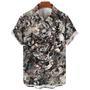 Hawaiian Skull Shirt for Men, Women, Gothic Vibe Skull Lovers Summer Beach Shirt