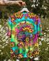 Here Come The Sun Tropical Hawaiian Shirt for Women, Hippie Girl Hawaiian Shirt