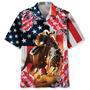 Horse Racing Us Flag Hawaiian Shirt for Men, Women, Jockey Horse Racing Tropical Hawaiian Shirt