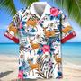 Illinois Deer Proud Hawaiian Shirt for Men, Women, Illinois State Flag Hawaiian Summer Beach Shirt