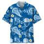 Lacrosse Blue Nature Hawaiian Shirt for Men, Women, Summer Lacrosse Team Gift