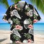 Lacrosse Blue Nature Hawaiian Shirt for Men, Women, Summer Lacrosse Team Gift