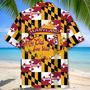 Maryland State Proud Hawaiian Shirt for Men, Women, Maryland Flag Summer Beach Shirt