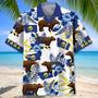 Montana Proud Hawaiian Shirt for Men, Women, Montana State Flag Hawaiian Summer Beach Shirt