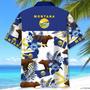 Montana Proud Hawaiian Shirt for Men, Women, Montana State Flag Hawaiian Summer Beach Shirt