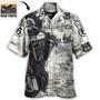 Motorcycle Biker Happy Ride No Road Is To Long Custom Photo Hawaiian Shirt Dilypod