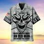 Never Underestimate An Old Man Skull US Veteran Multiservice Hawaii Shirt