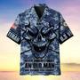 Never Underestimate An Old Man Skull US Veteran Multiservice Hawaii Shirt