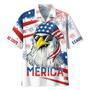 New Release Independence Day U.S. Marine Cor Hawaiian Shirt for Men, USMC Summer Shirt