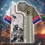 Of July Premium Proudly Served US Veteran Hawaiian Shirt Gift For Husband, Dad, Grandpa