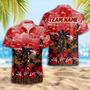 Personalized Cornell Football Team Hawaiian Shirt, Summer Football Team Gift for Fans & Players