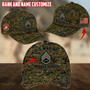 Personalized Name US Military Services Veteran Cap