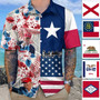 Personalized Trump States Flag Hawaiian Shirt for Men, Women, Trump Lovers Summer Beach Shirt Personalized Trump States Flag Hawaiian Shirt for Men, Women, Trump Lovers Summer Beach Shirt
