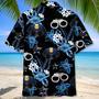 Police Blue, Police Badge, Police Car Tropical Hawaiian Shirt for Policeman, Men, Women Police Summer Beach Shirt