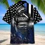 Police Proud Hawaiian Shirt for Policeman Summer Beach Shirt