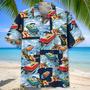 Pontoon Boat Tropical Aloha Hawaiian Shirt for Men, Women, Pontoon Summer Beach Shirt