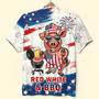 Red White And BBQ Grill Hawaiian Shirt