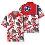 Tennessee Bear Proud State Hawaiian Shirt for Men, Women, Tennessee Red Flowers Tropical Summer Beach Shirt