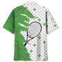 Tennis Abstract Background Hawaiian Shirt for Men, Tennis Lovers Summer Aloha Tennis Shirt