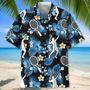 Tennis Abstract Background Hawaiian Shirt for Men, Tennis Lovers Summer Aloha Tennis Shirt