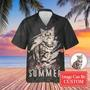 The Love Of My Life Hawaiian Funny Custom Image Cat Summer Shirt Beach Hawaiian Casual Button Down Short Sleeve Hawaiian Shirt