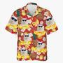 Tropical Fruit Pattern Dog & Cat Personalized Custom Unisex Hawaiian Shirt Upload Image, Dog Face, Cat Face