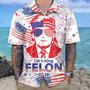 Trump I'm Voting Felon 2024 Hawaiian Shirt, Of July Hawaii Shirt For Fans, American Trump Lover Gifts