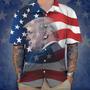 US Flag With Trump Hawaii Shirt 62502 Trump 2024 American Flag Shirt For Trump Lovers