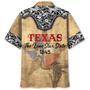 Vintage Texas The Lone Star State Hawaiian Shirt for Men, Cowboy, Cowgirl