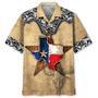 Vintage Texas The Lone Star State Hawaiian Shirt for Men, Cowboy, Cowgirl