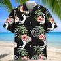 Volleyball Nature Blue Flowers Hawaiian Shirt for Men, Women, Summer Volleyball Team Shirt