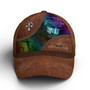 Faith Over Fear Jesus Leather Style Baseball Cap