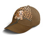 Kawaii Dog Inside Leopard Leather Style Baseball Cap
