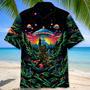 Alien Bigfoot Middle Finger Hawaiian Shirt