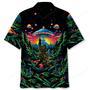 Alien Bigfoot Middle Finger Hawaiian Shirt