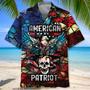 American Patriot Skull Eagle Hawaiian Shirt