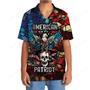 American Patriot Skull Eagle Hawaiian Shirt