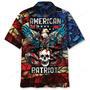 American Patriot Skull Eagle Hawaiian Shirt