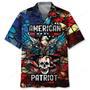 American Patriot Skull Eagle Hawaiian Shirt