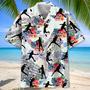 Badminton Tropical Flower Hawaiian Shirt