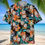 Badminton Tropical Orange Hawaiian Shirt