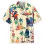 bear surfing tropical hawaiian shirt